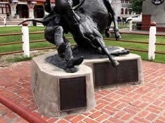 Fort Worth Stockyards National Historic District walkway markers