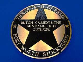 Bronze Texas Trail of Fame markers, Fort Worth Stockyards