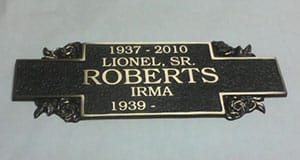 17x6 Crypt Plate