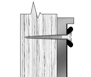 Wood screw with rosette for mounting a plaque on wood