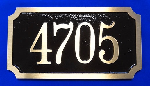 Bronze Address Plate