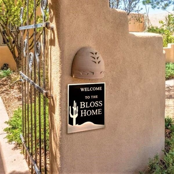 Bloss Residence - Custom address sign