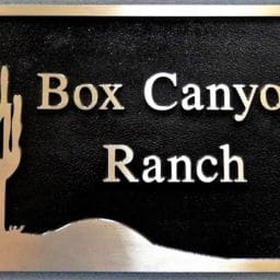 Bronze-address-plaque-box-canyon-ranch-1 - Marcoza Castings