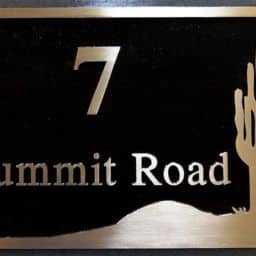 Bronze Address Plaque - 7 Summit Road