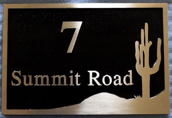 Bronze Address Plaque - 7 Summit Road