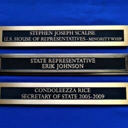 bronze nameplates