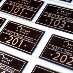 Bronze Address Plate
