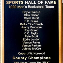 Burleson Hall of Fame Plaque