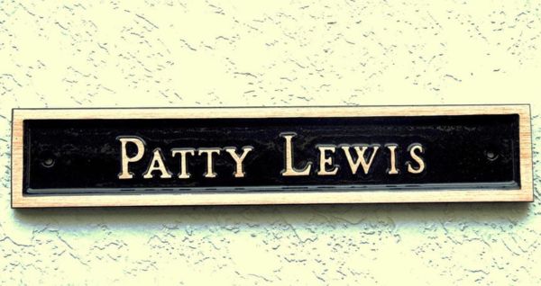 Bronze Door Nameplate