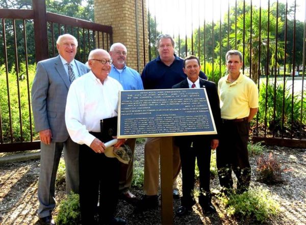 Fort Worth Botanic Garden South Entrance Bronze Dedication Commemoration Plaque