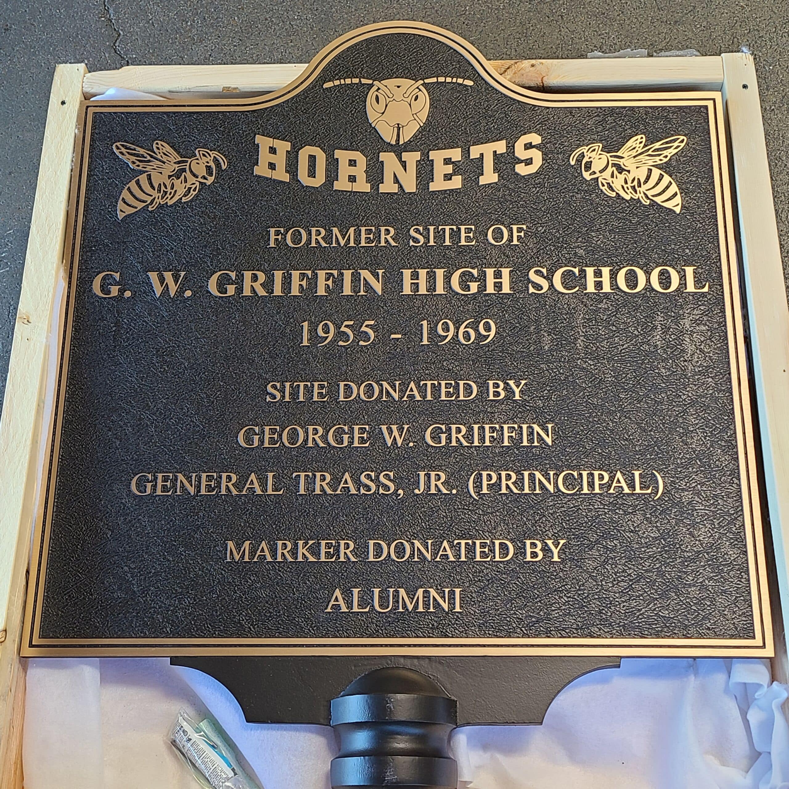 Hornets high school reunion plaque by Marcoza Castings