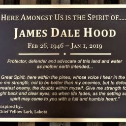 James Dale Hood Memorial plaque
