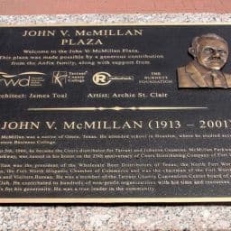John McMillan Memorial Bronze Dedication Plate