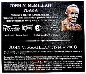 John McMillan Plaza Bronze Bas Relief
