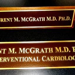 McGrath Bronze Nameplate