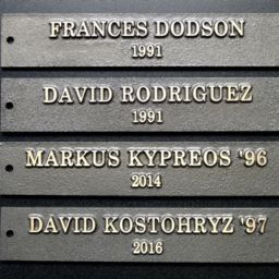 Past Presidents Bronze Nameplates
