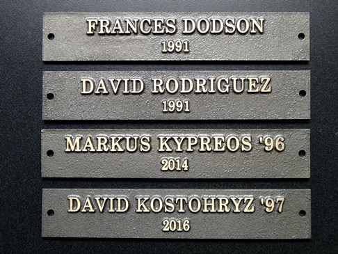 Past Presidents Bronze Nameplates