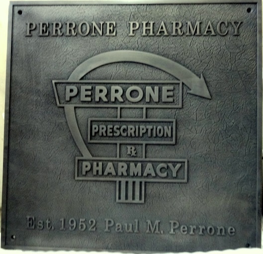 Perrone Pharmacy Sign Detail