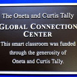 SWBTC Global Connection Donor Plate