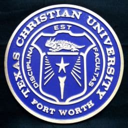 Texas Christian University Bronze Plaque