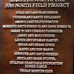 Major-Donors North Field Recognition Plaque
