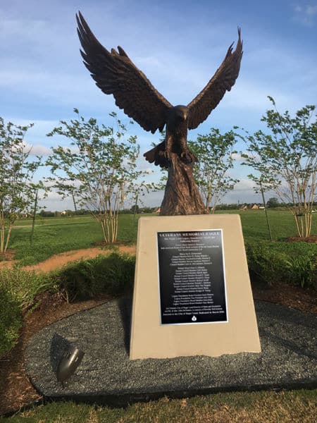 Veterans Eagle Memorial Park Sugar Land TX