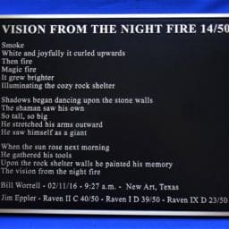 Vision-night-fire-bronze-dedication-plaque - Marcoza Castings