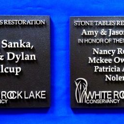 White Rock Lake Conservancy Recognition Plaques