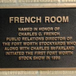 Will Rogers Memorial Center French Room Dedication Plaque