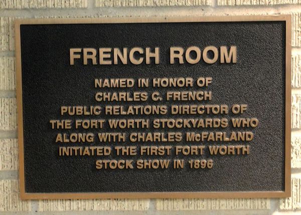Will Rogers Memorial Center French Room Dedication Plaque
