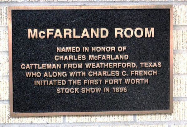 Will Rogers Memorial Center McFarland Room Dedication Plaque