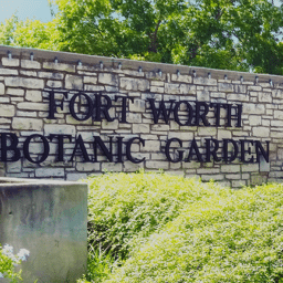 Fort Worth Botanic Garden Lettering