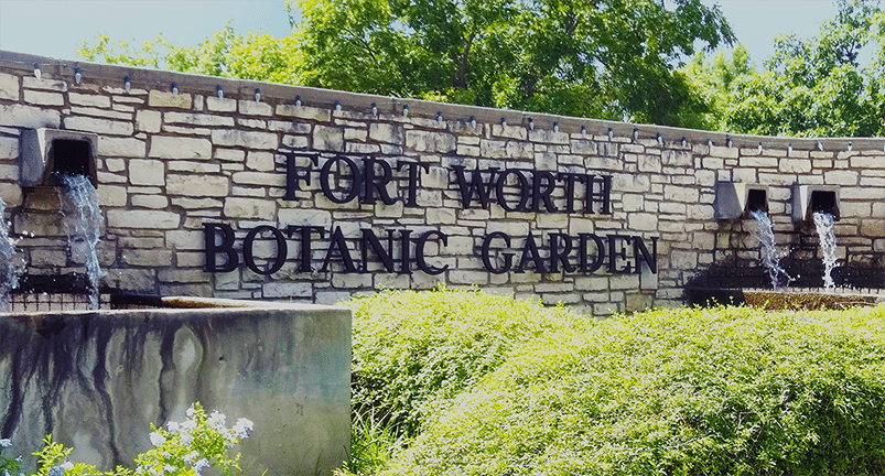 Fort Worth Botanic Garden Lettering