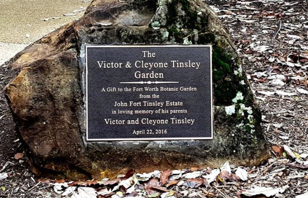 Tinsley Bronze Memorial Plaque