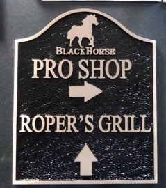 Bronze Sign For Golf Pro Shop - Marcoza Castings