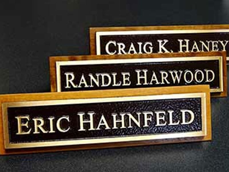 Desk Nameplates