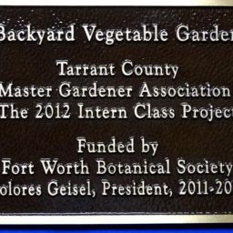 Master Gardener Association Plaque