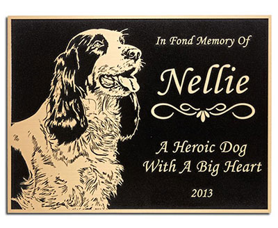 Bronze Plaque with Image of Dog