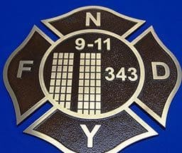 911 Memorial Plaque FDNY